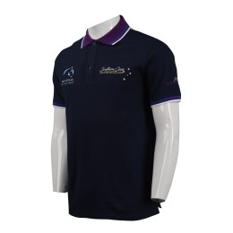 P1011 訂製撞色領Polo恤 馬術比賽 Polo恤專門店    寶藍色撞色紫色 P1011 訂製撞色領Polo恤 馬術比賽 Polo恤專門店    寶藍色撞色紫色